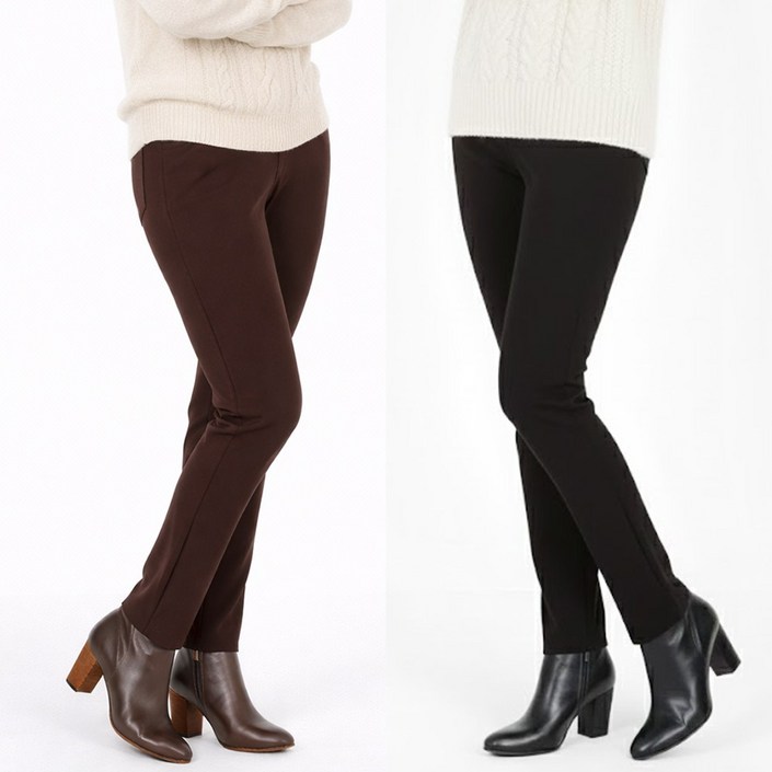 인기 11D여성M바지 국내제작 신축성좋은 허리밴드 데일리 스판 팬츠 일상복 오피스룩까지 빅사이즈 66100 사이즈