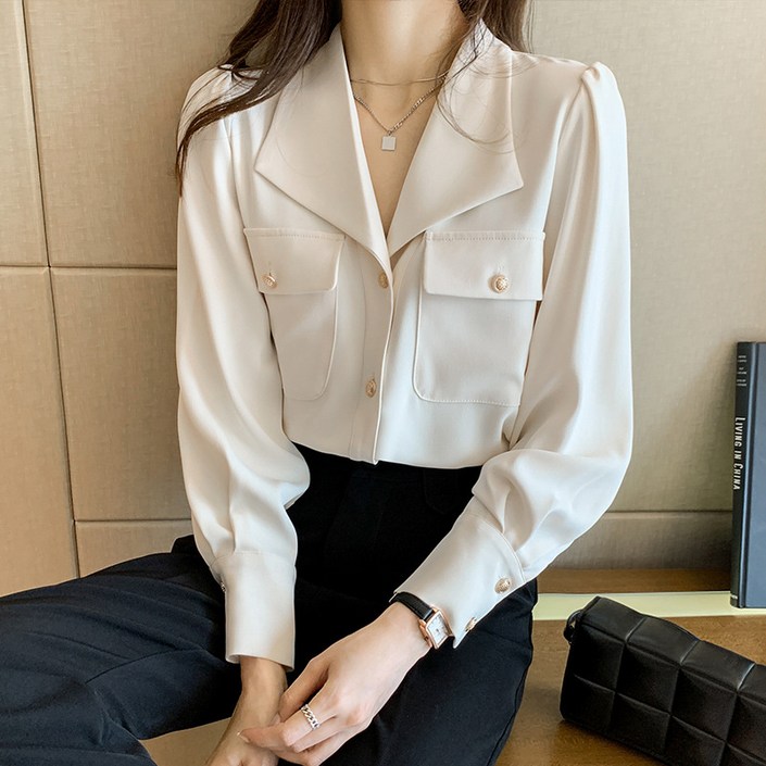 ANYOU 베이직 롱슬리브 여성셔츠 슬림핏 오피스룩 블라우스 여성의류 링클프리 셔츠 ANYOU 베이직 롱슬리브 여성셔츠 슬림핏 오피스룩 블라우스 여성의류 링클프리 셔츠