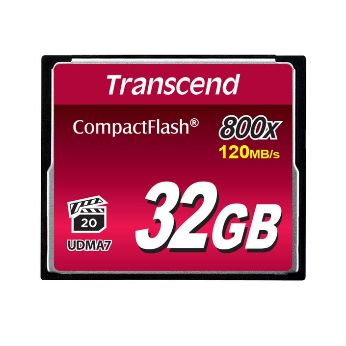 트랜센드 CF 32GB 800X 메모리카드800배속UDMA7, 32GB
