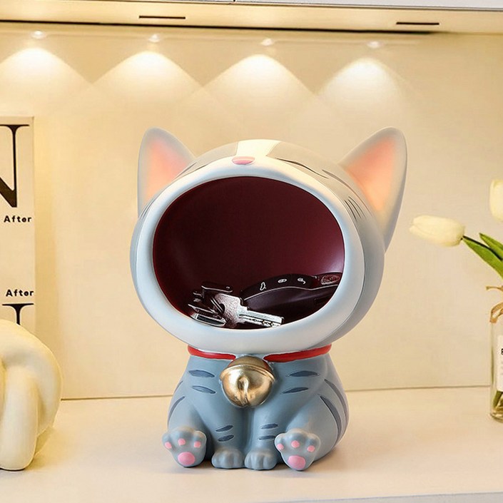인테리어 소품 입벌린 귀여운 고양이 트레이 장식소품 수납 12 인테리어 소품 입벌린 귀여운 고양이 트레이 장식소품 수납 12