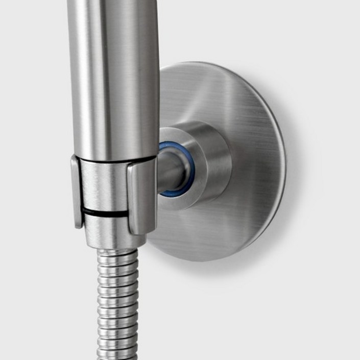 포모어 마이앵글 샤워기 거치대 304 스텐 무타공 각도조절 샤워 헤드 걸이 행거 홀더