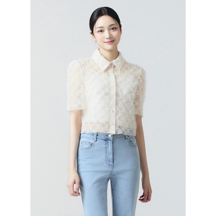 잇미샤 레이스 블라우스(ITO7WBL720 SW) 105988