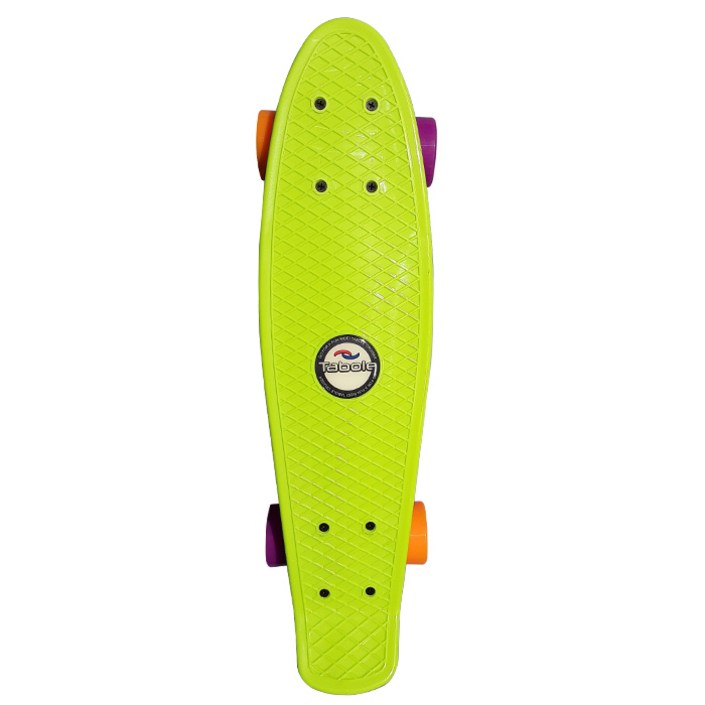 타보 어린이 초등 입문 크루져보드 크루저보드 미니 스케이트보드, 라임그린, 1개