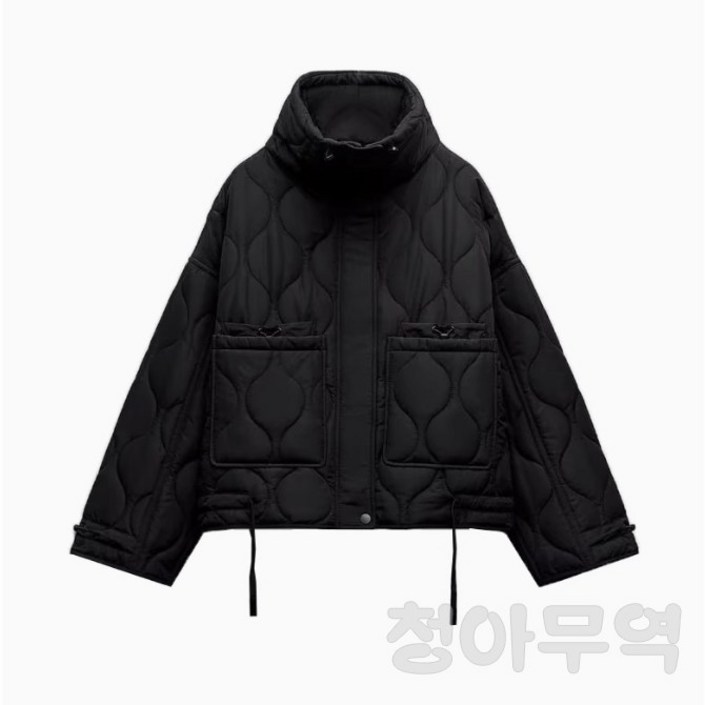 ZARA 자라 경량  패딩 크롭  점퍼 자켓