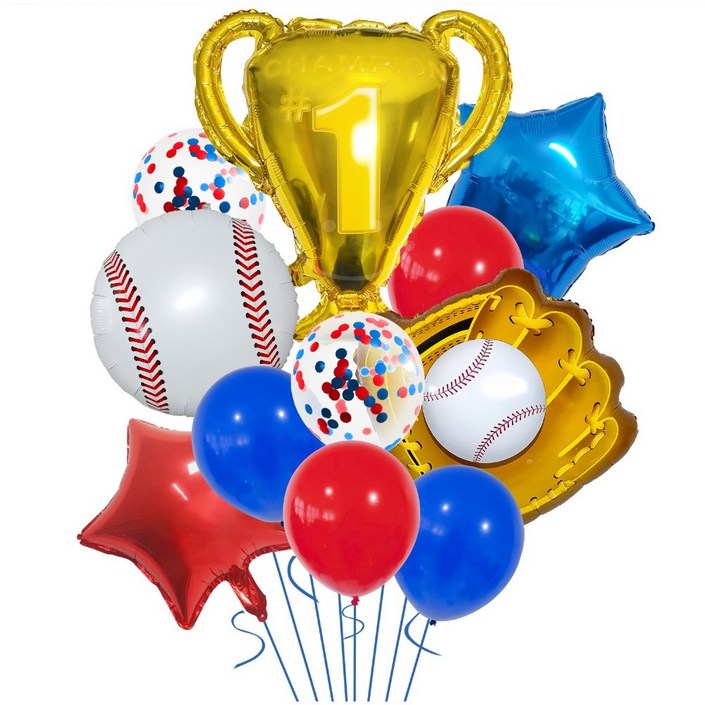 스포츠 챔피언 축하파티 은박풍선세트 [에브리띵스마일] 1225, 1세트, 야구
