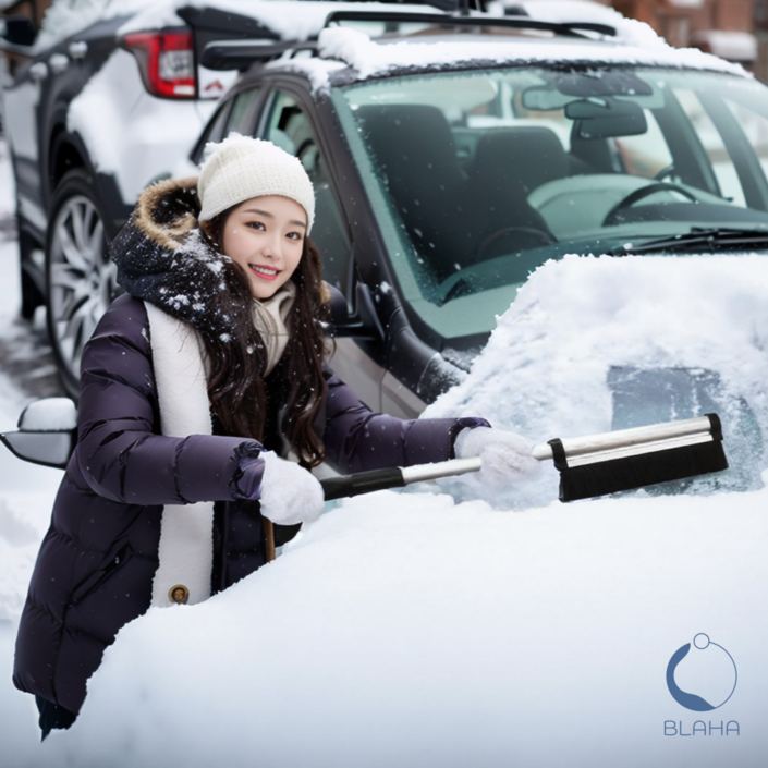 블라하 차량용 성에제거기 눈빗자루 스크래퍼