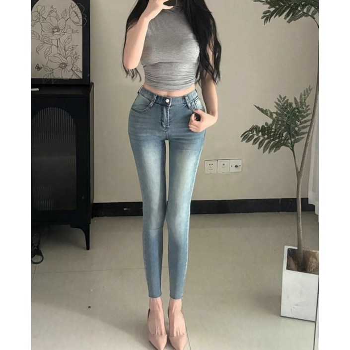 골반뽕 9부 스키니진 4컬러 6사이즈