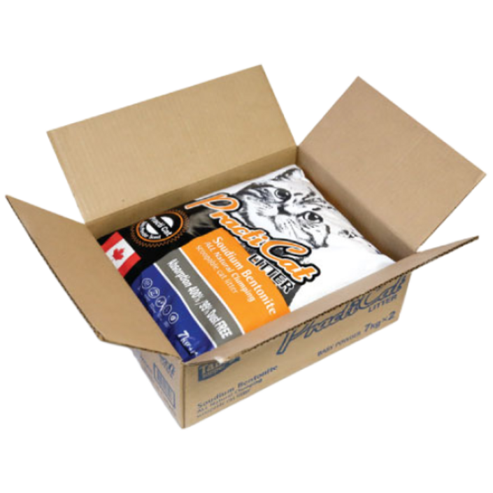 테비토퍼 프락티캣 베이비파우더향 7kg 2개 1박스 고양이모래