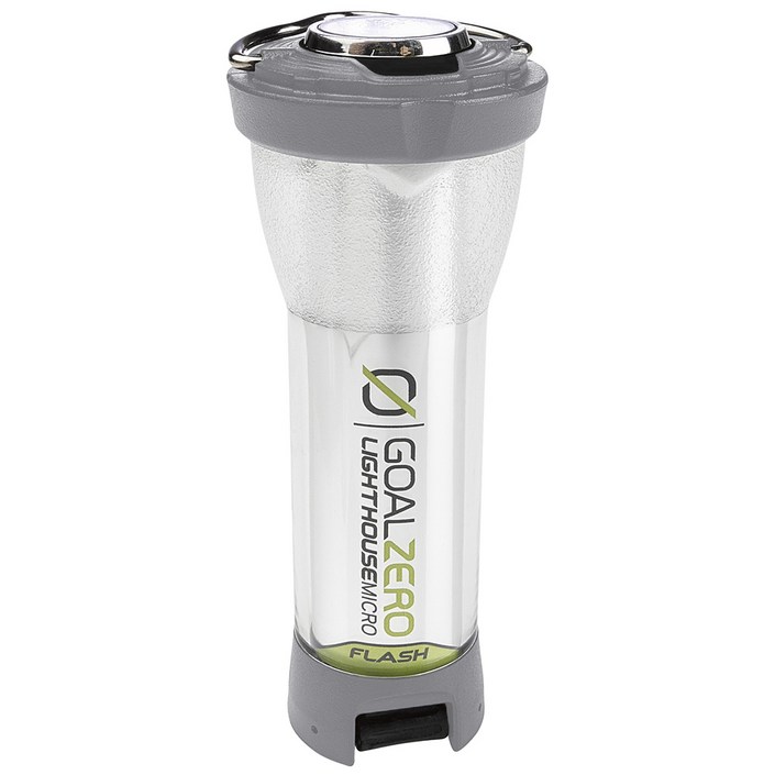 미사용 사은품, 1개, 골제로 라이트하우스 마이크로 플래쉬 랜턴 그레이 색상