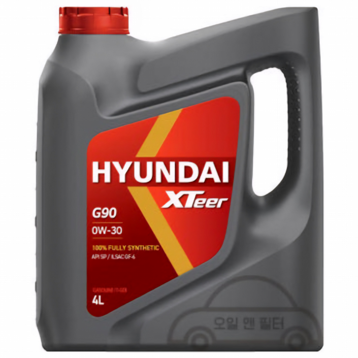 현대 엑스티어 G90 SPGF6 0W30 4L 가솔린 엔진오일 100 합성유 1개, 1개, 4L, 0w30