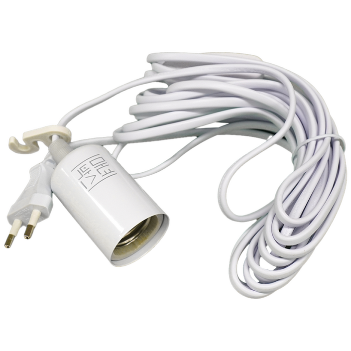 마녀박스 식물등 소켓 E26 도자기 조명 전구소켓 전등 행잉소켓 LED, 1개, 화이트