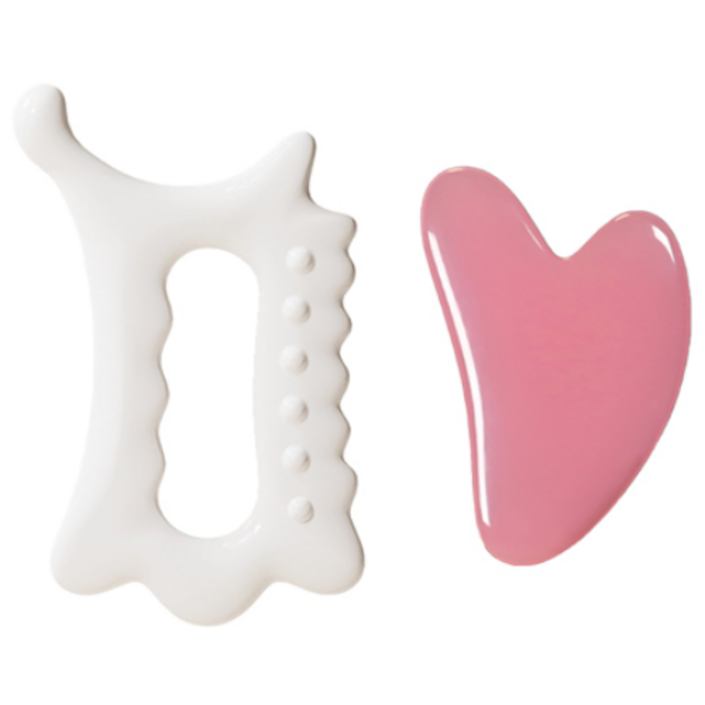 보떼  괄사 마사지기 도구 세트 얼굴괄사 2종