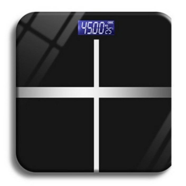 애띠앙 디지털 스마트 체중계, 블랙, 1개