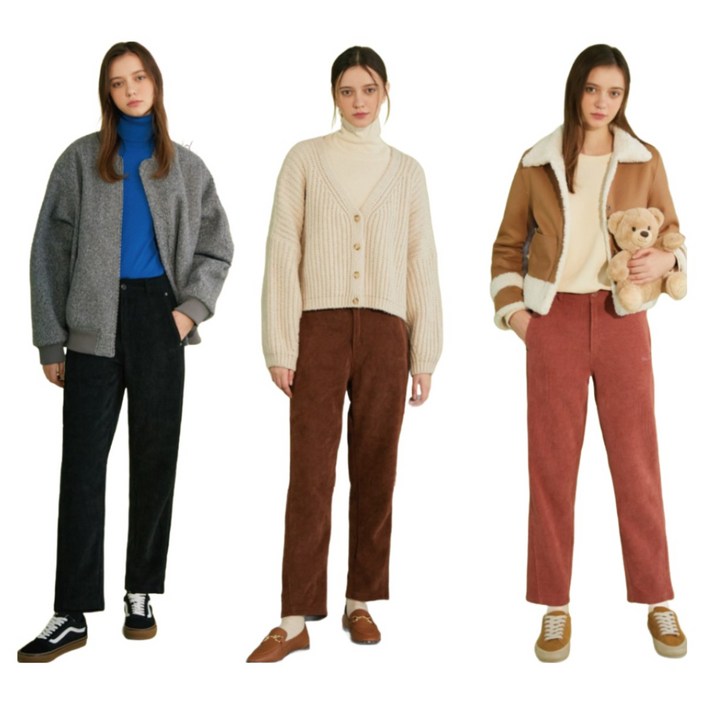 테디크루 여성 코듀로이 팬츠 3종 (T14W-3)
