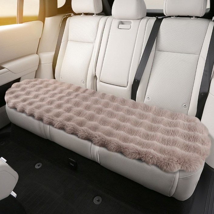 편안한42 포근한 겨울 차량용방석 3종세트 자동차 털 시트커버