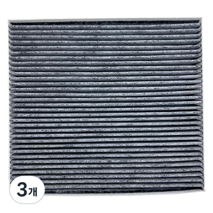 현기파츠 현대 기아 자동차 활성탄 에어컨 필터 PM0.3 순정품 97133L1100  97133N9000 호환, 3개, 투싼NX4