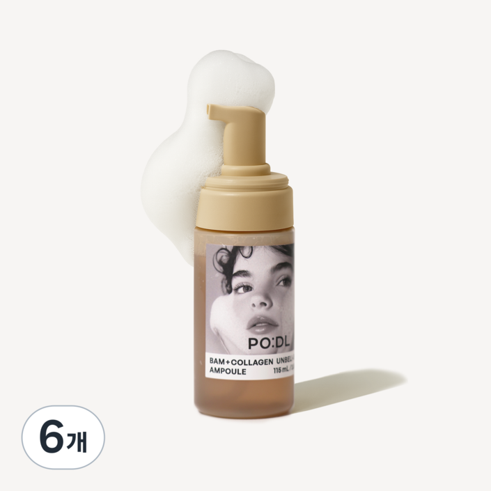 공식 판매처 콜라겐 흡수율 46배 포들 밤 콜라겐 언빌리버블 버블 앰플, 115ml, 6개