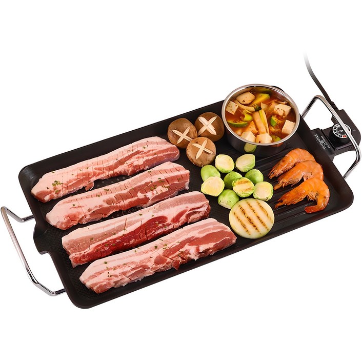 키친플라워 쿠킨 통주물 와이드 전기그릴 48cm