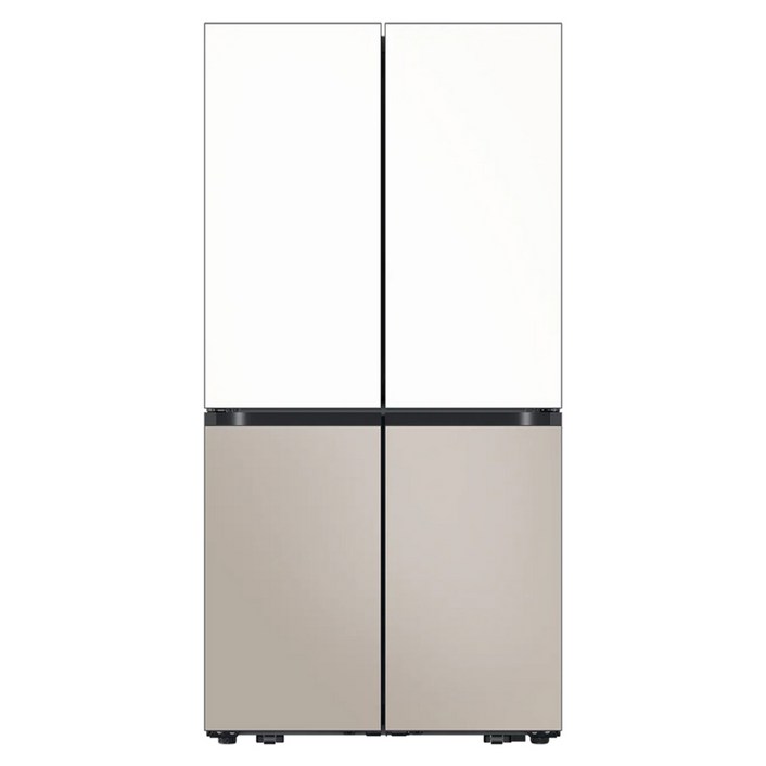 [10% 환급가전] 삼성전자 비스포크 AI 하이브리드 901L 4도어 냉장고 방문설치, RM70F91R1ZG