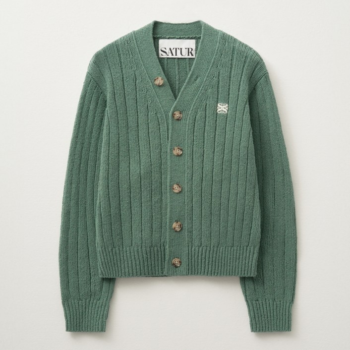 세터 남녀공용 파로 오버 사이즈 부클 가디건 SA233MKC03