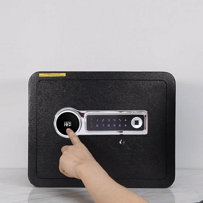 아이이피 지문인식 스마트금고 i3800FP, 블랙