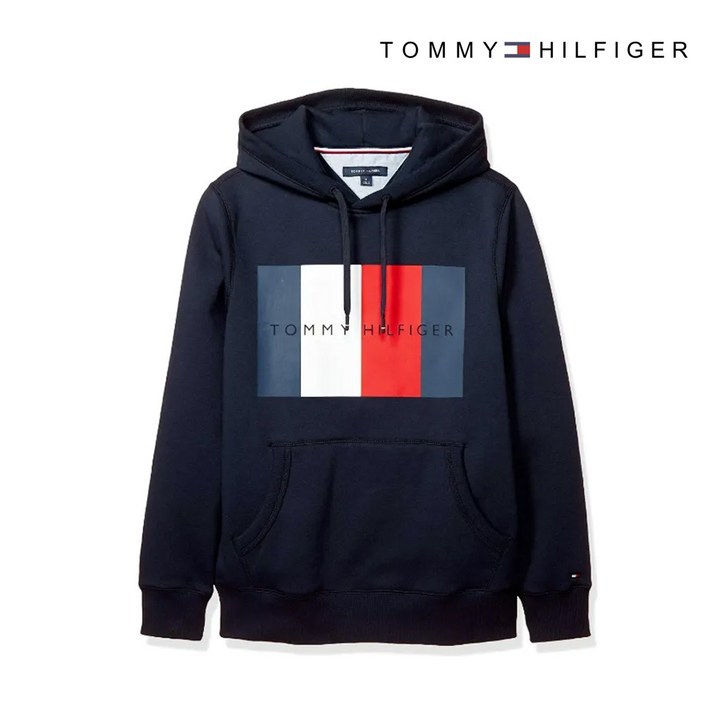 타미힐피거 베이직 로고 기모 후드 티셔츠 2가지 색상 (78D1785)