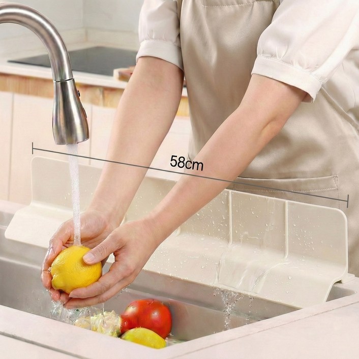에스위두 물튀김 방지 처마 싱크대 물막이 높이 9cm M
