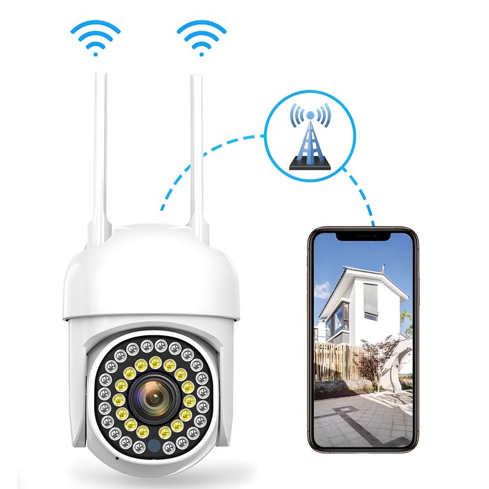 ELSECHO 360도 무선 보안 WiFi 카메라 CCTV 고화질 카메라 실내외겸용