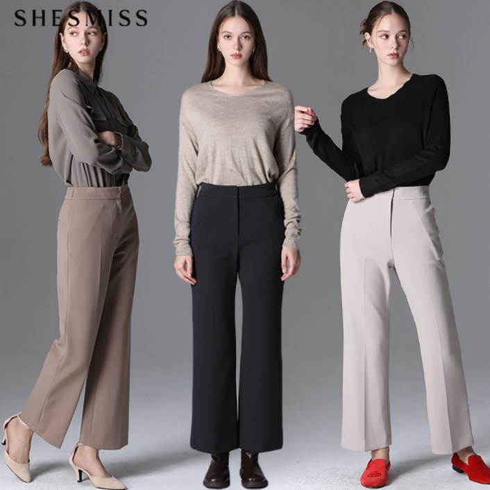 쉬즈미스 백 밴딩 세미 부츠컷 팬츠 택가격 198000원 쉬즈미스 백 밴딩 세미 부츠컷 팬츠 택가격 198000원