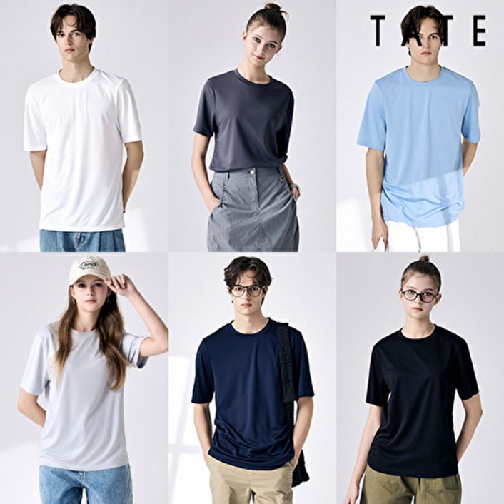 테이트 26SS 유니 에어홀 냉감 티셔츠 6종