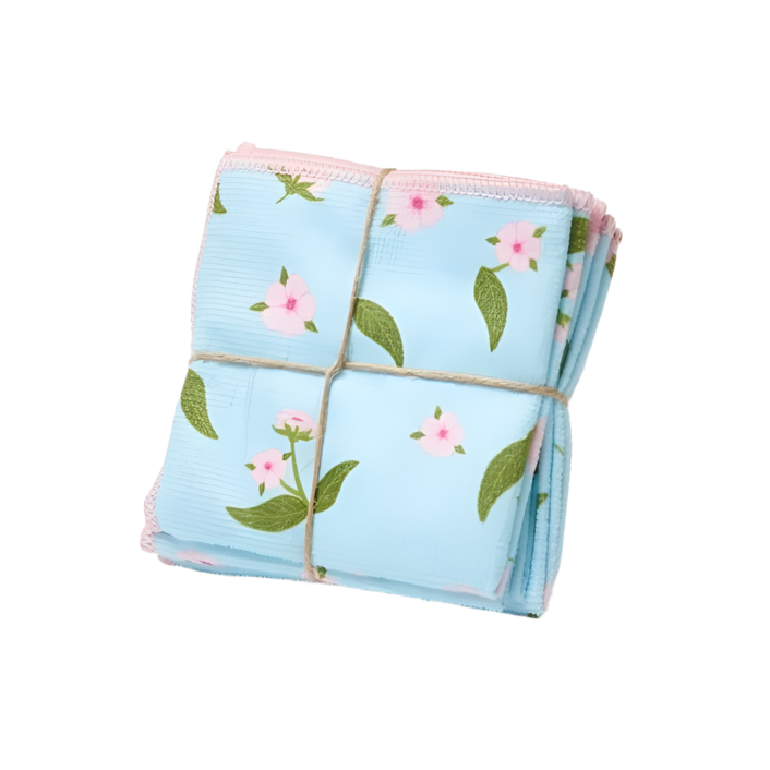 플라잉타이거 코펜하겐 벚꽃 다용도 행주 세트 5p 흡수력 좋은 예쁜 선물용 유로커머스