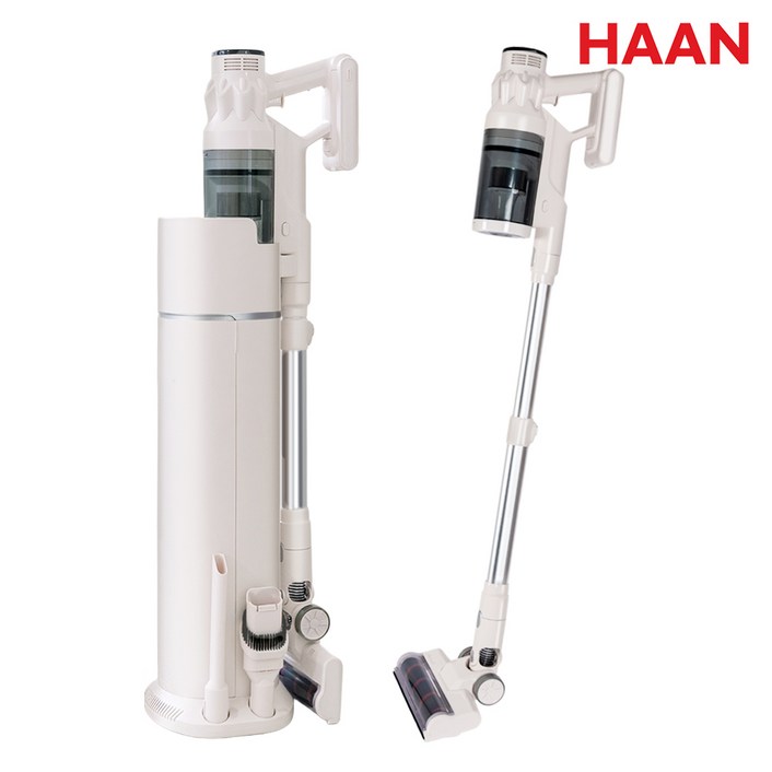 한경희 무선청소기 HCV-Z390 / 400W BLDC 클린타워 스테이션 (먼지통비움+충전+거치+수납)