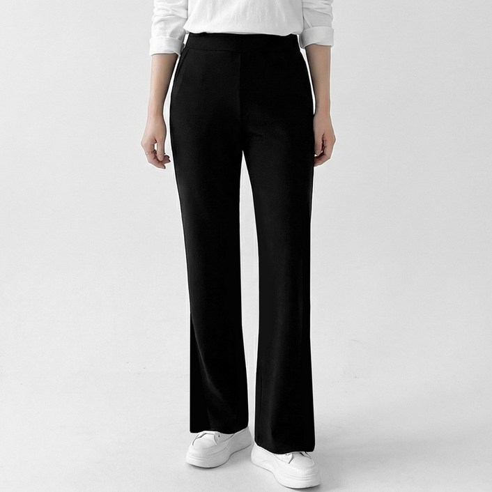 봄가을 세미부츠컷바지 에이플심플 여성데일리밴딩팬츠