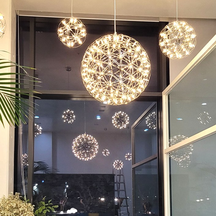 LED미리내펜던트 300파이 영화소품 호텔 베이커리 까페 식탁인테리어조명 포인트조명 식탁조명 led조명