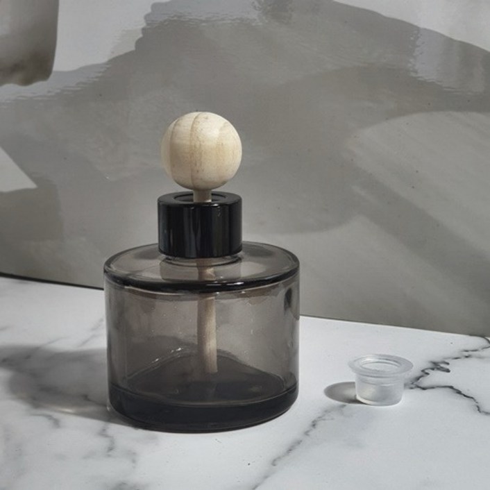디퓨저용기 원형 컬러 블랙 100ml 사탕볼우드스틱 대 포함 , 로즈골드, 100ml, 1개 디퓨저용기 원형 컬러 블랙 100ml 사탕볼우드스틱 대 포함 , 로즈골드, 100ml, 1개