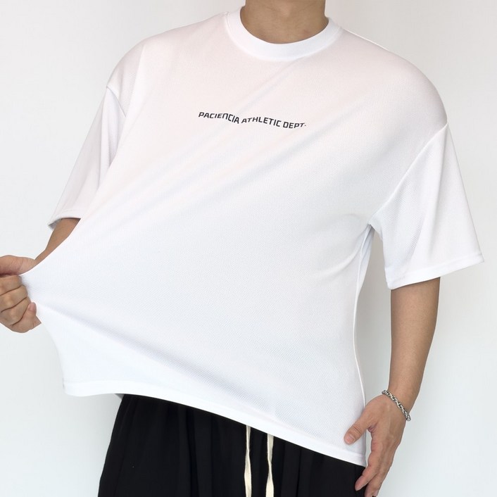 PACIENCIA 베이직 오버핏 메쉬 반팔