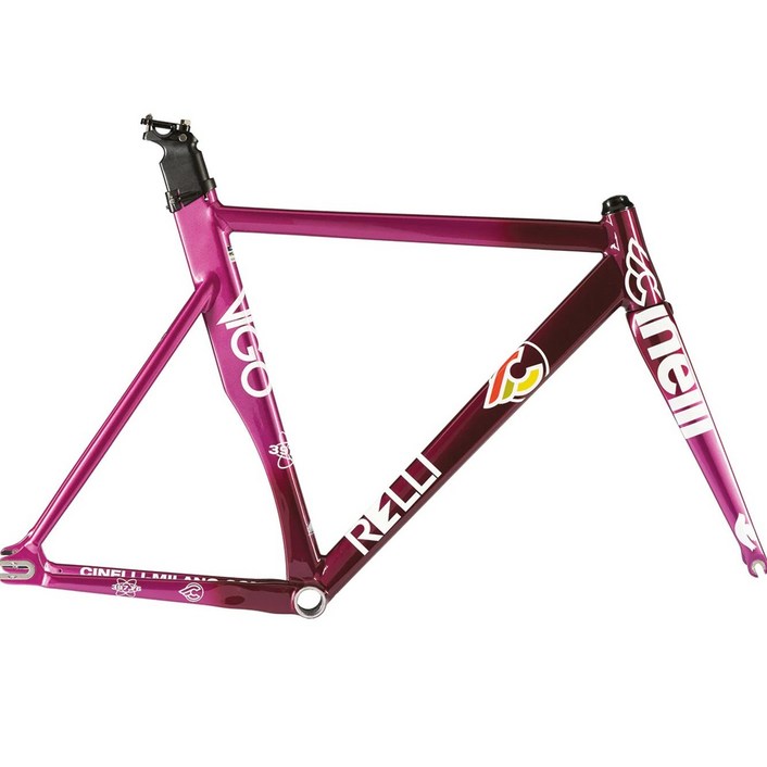 치넬리 비고렐리 버건디 네뷸라 프레임 세트 픽시 자전거 커스텀 프레임셋 알루미늄 퍼슛