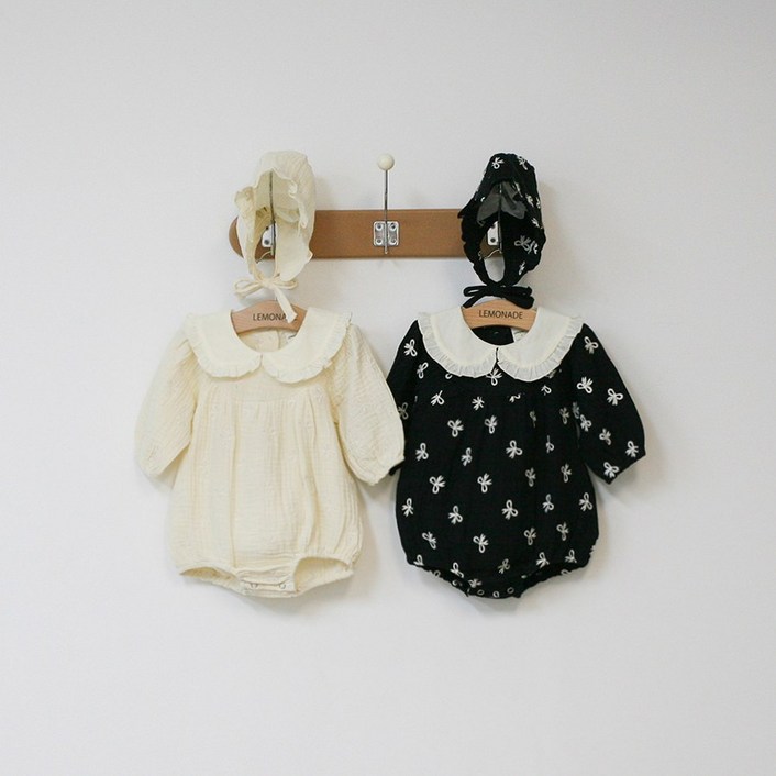 [오래] 에보니 set 신생아 실내복 출산선물 100일옷 돌옷