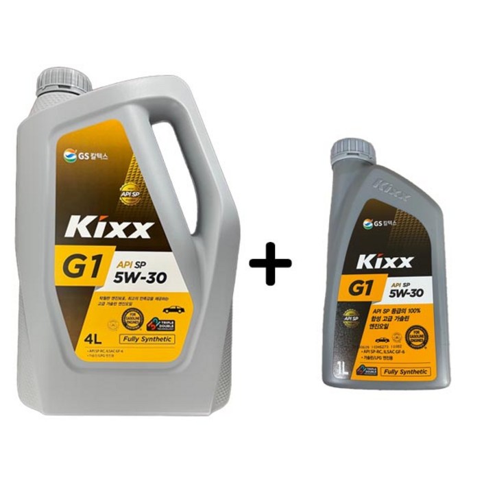 KIXX G1 5W30 SP 4L 1개 1L 가솔린 엔진오일, 1개, KIXX G1 5W304L 1개 1L1개, 5w30
