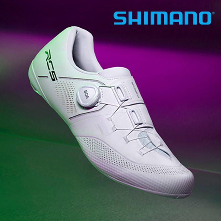 시마노 SH-RC503 / 로드자전거 카본 로드클릿 슈즈, EU 45, 화이트 (와이드)