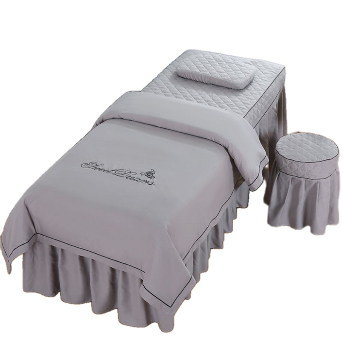 Dream 마사지 미용 피부과 홀형 침대 커버 4종세트 C665