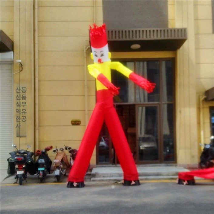 춤추는 풍선 인형 벌룬 행사 기둥 삐에로 에어 오픈