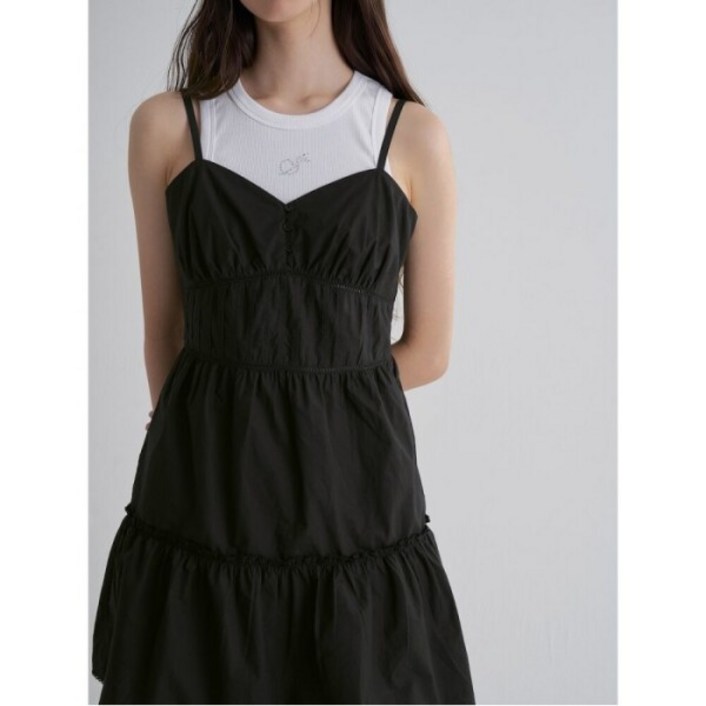 [에잇세컨즈] 레이스 미니 원피스 블랙 (355771LY45)