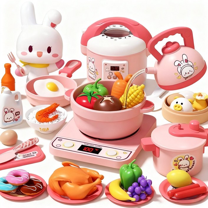 ANYOU 주방 장난감 세트, 어린이 장난감 소꿉놀이 세트