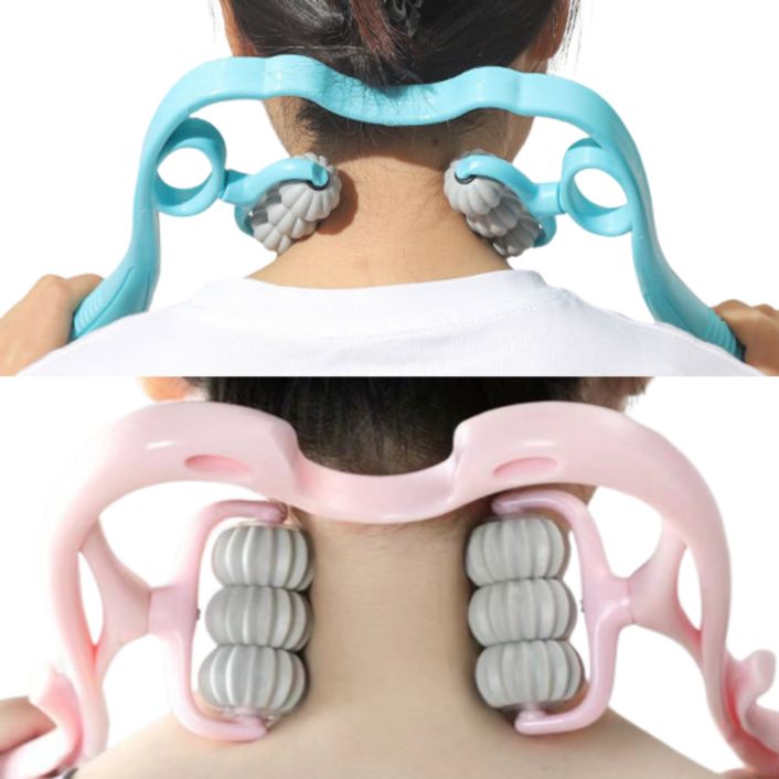 아바나  살림데이 4세대 셀프 마사지기 다용도 롤러 지압 마사지 경추 목 주물럭 안마 승모근 안마기 허벅지 종아리