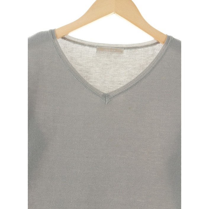 WS시스템 니트 그레이 올드스쿨 슬림핏41