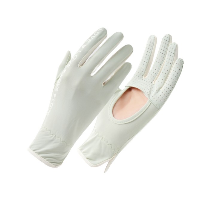 1+1 여성 논슬립 자외서차단 운전 스포츠 등산 편한 장갑, 연그린