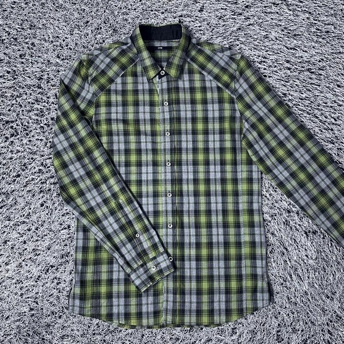 SYSTEM 시스템 옴므 체크 셔츠 남방