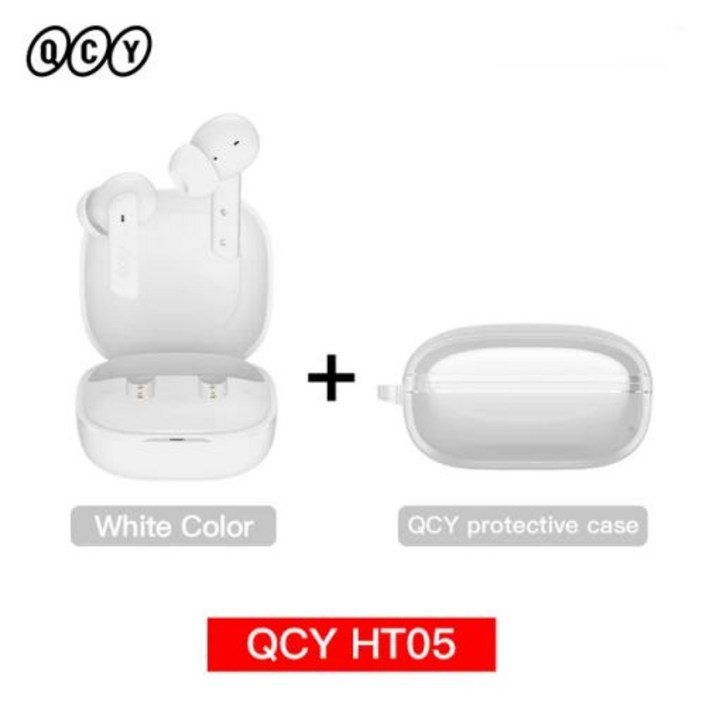 QCY HT05 ANC 무선 이어폰 40dB 소음 차단 블루투스 5.2 ENC HD