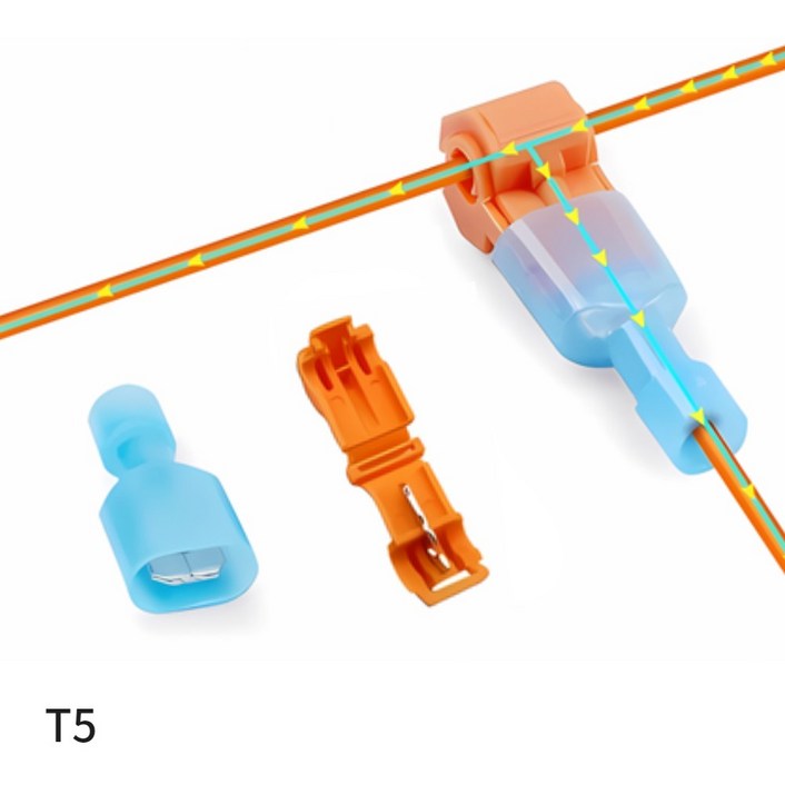 T자형 스카치락 전선 배선정리 무탈피 커넥터 클램프